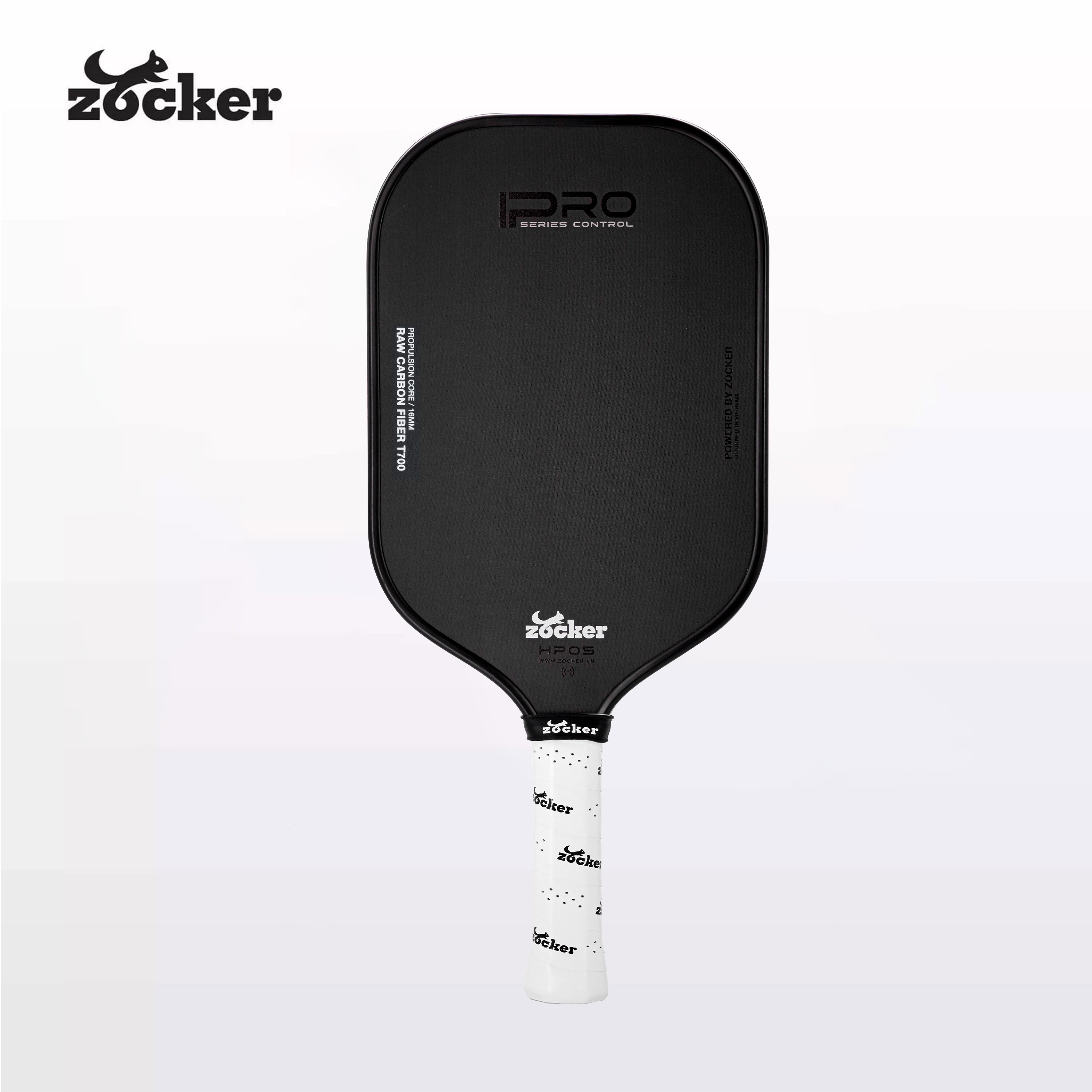 Vợt Pickleball Giá Rẻ Zocker HP05 Pro Series Control - Đen
