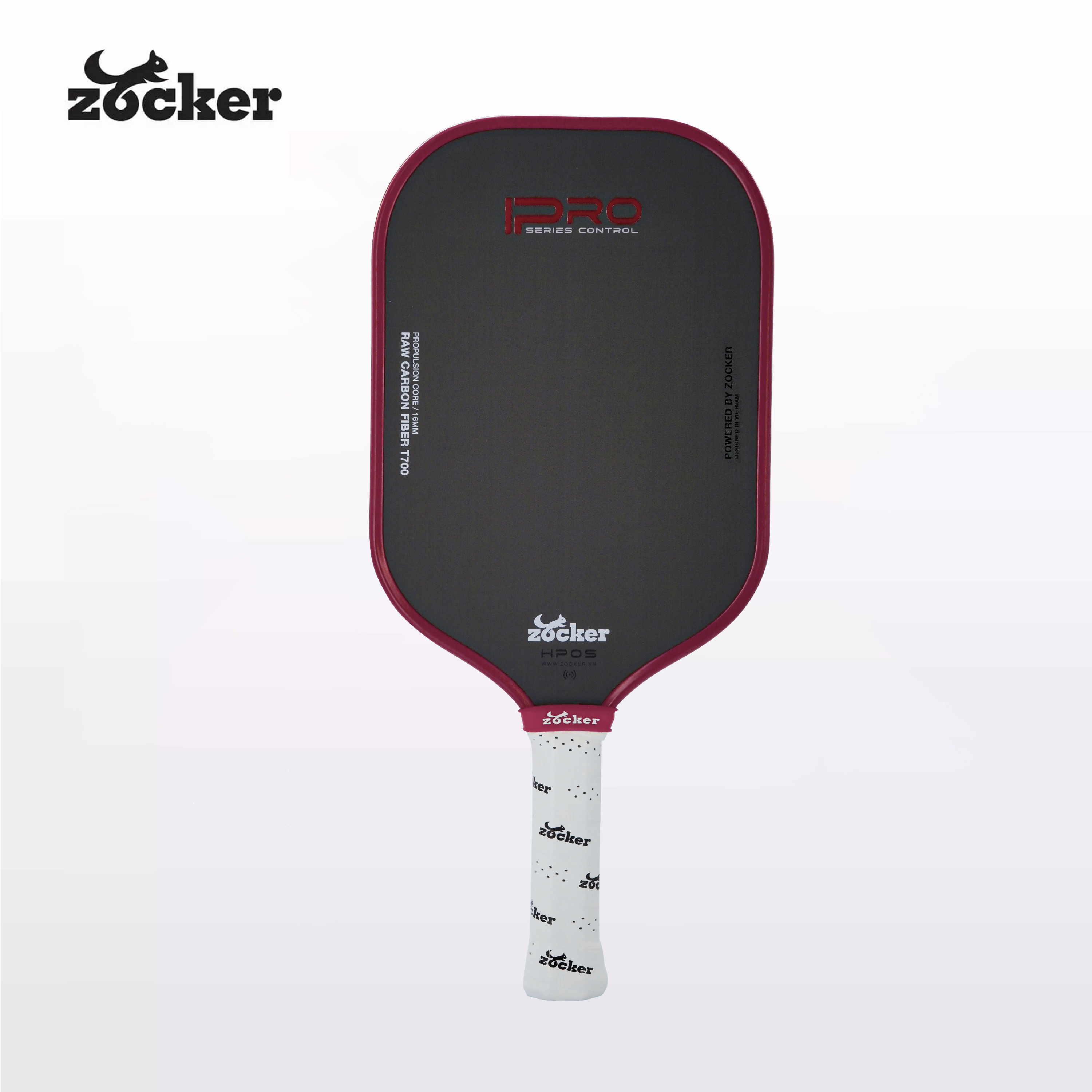 Vợt Pickleball Giá Rẻ Zocker HP05 Pro Series Control - Đỏ