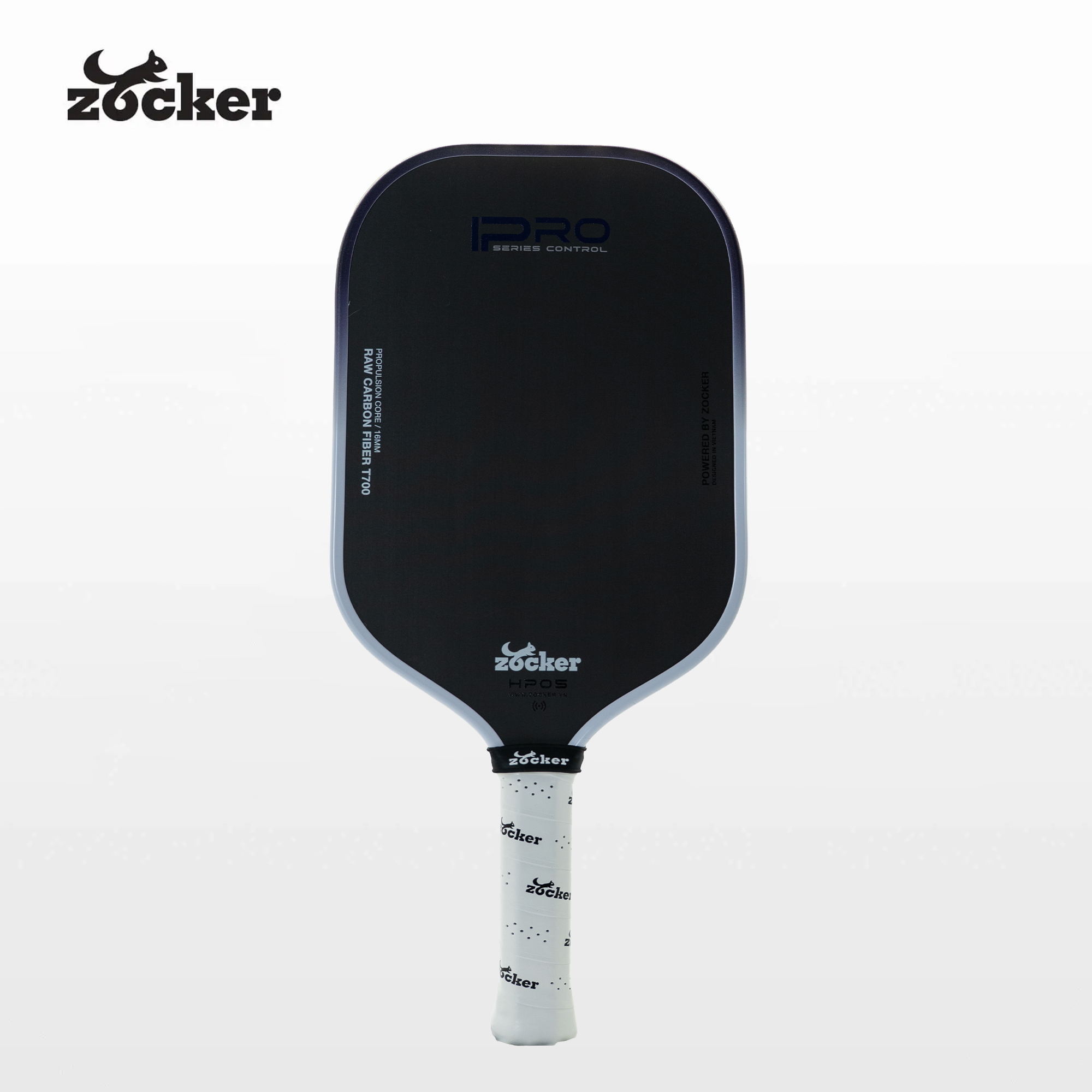 Vợt Pickleball Giá Rẻ Zocker HP05 Pro Series Control - Trắng/Tím