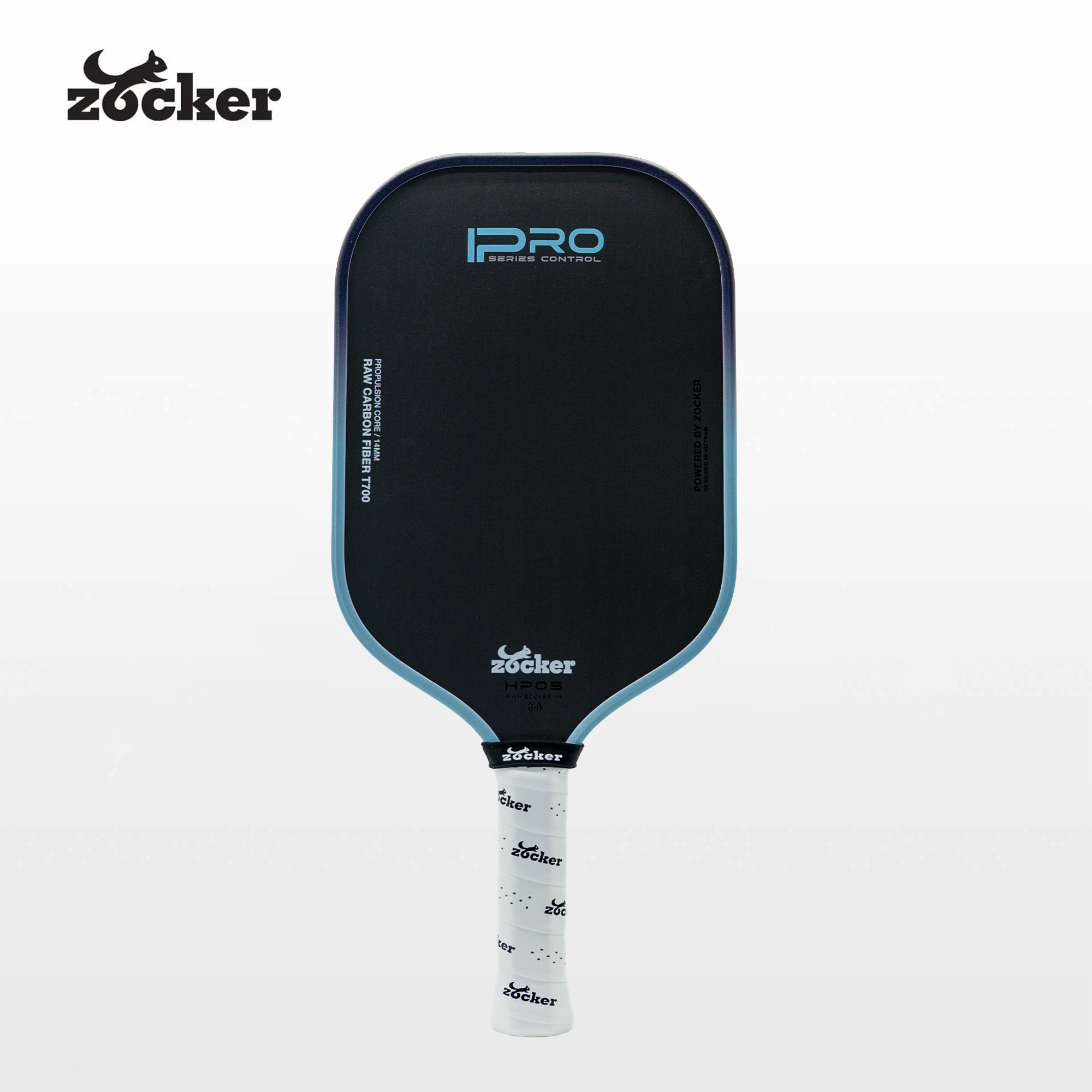 Vợt Pickleball Giá Rẻ Zocker HP05 Pro Series Control - Xanh/Đen