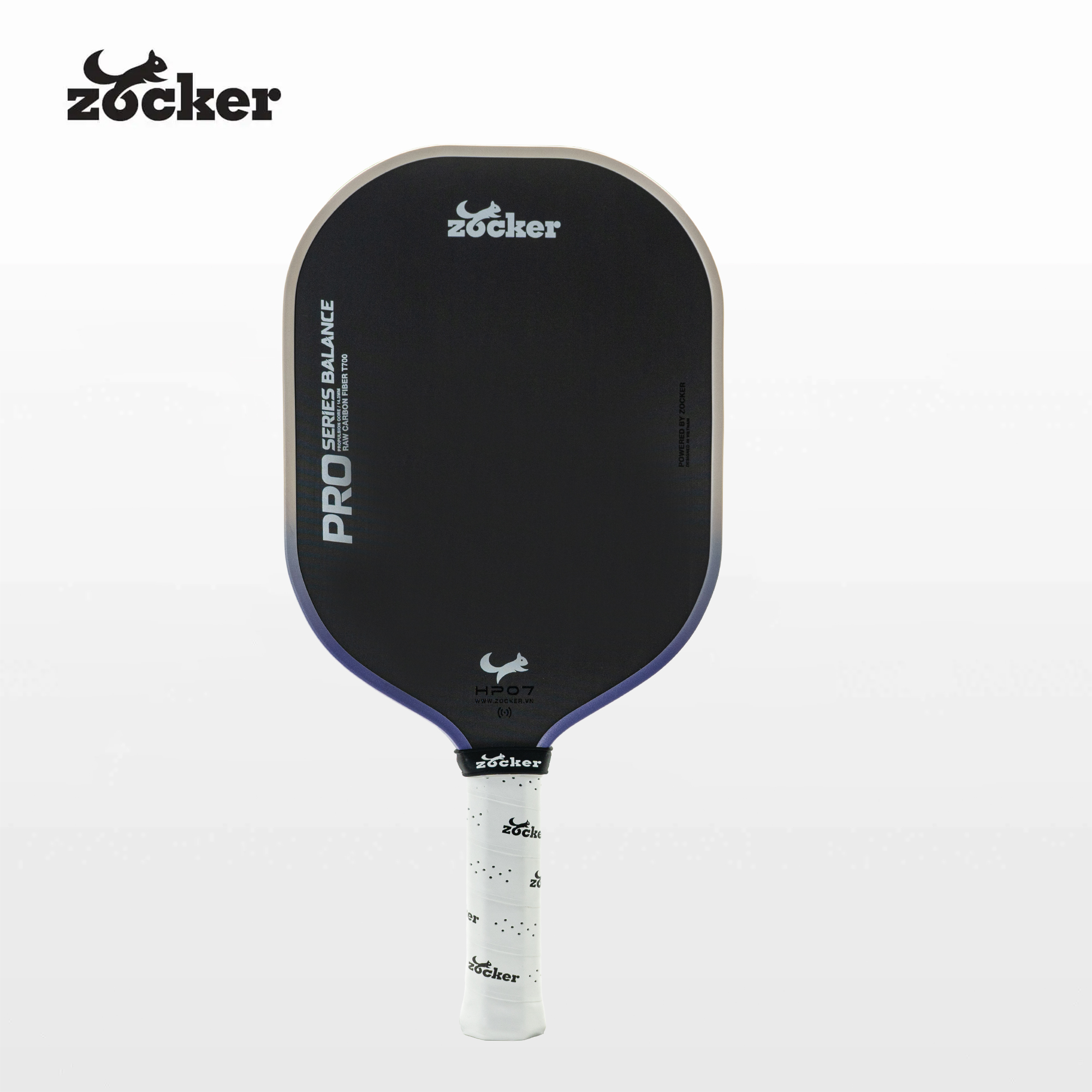 Vợt Pickleball Giá Rẻ Zocker HP07 Pro Series Balance - Tím/Vàng